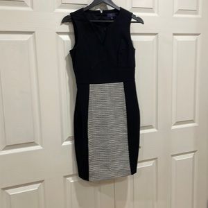 Black with white detail dress